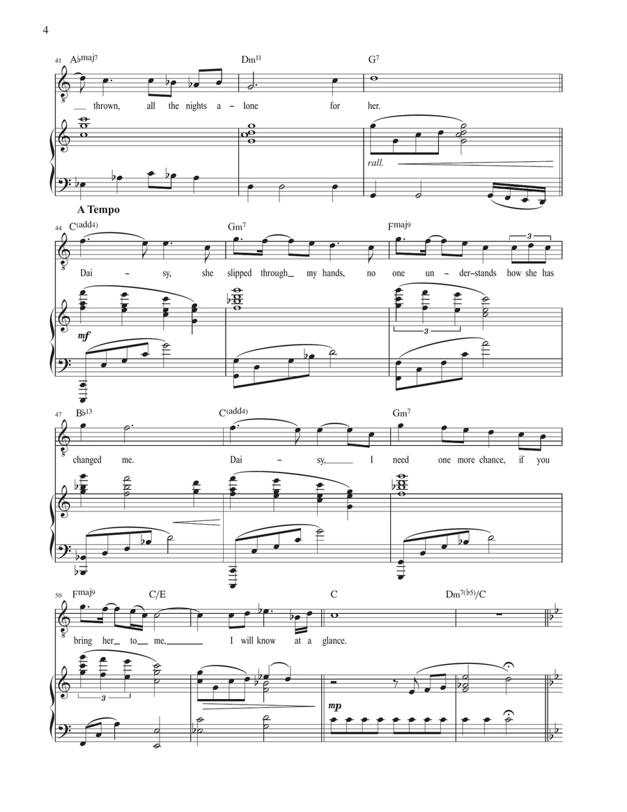 For Her (from The Great Gatsby) Voice scores gallery preview page 4