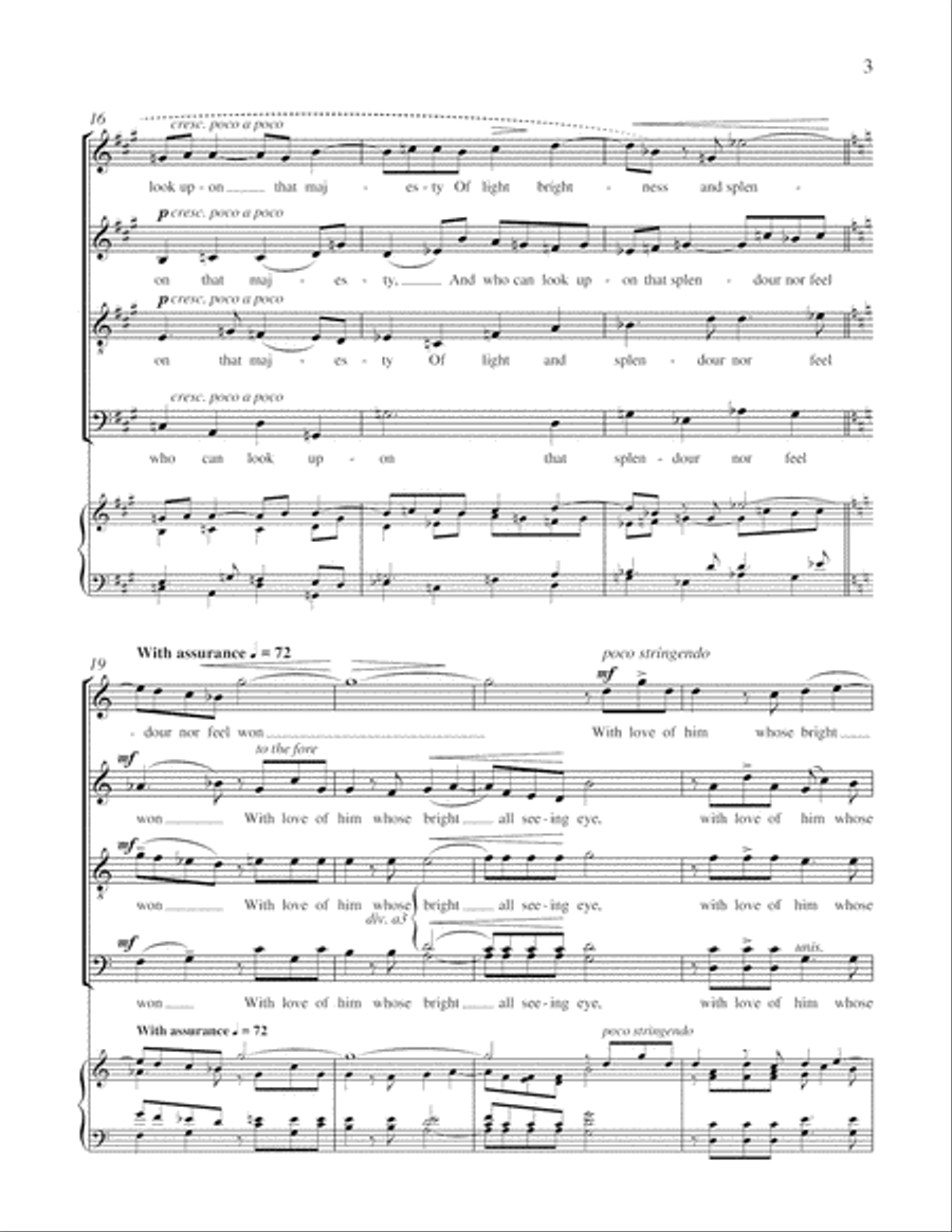 With a Glorious Eye Divisi scores gallery preview page 4