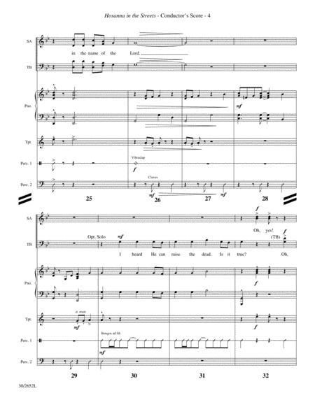 Hosanna in the Streets - Trumpet and Percussion Score and Parts