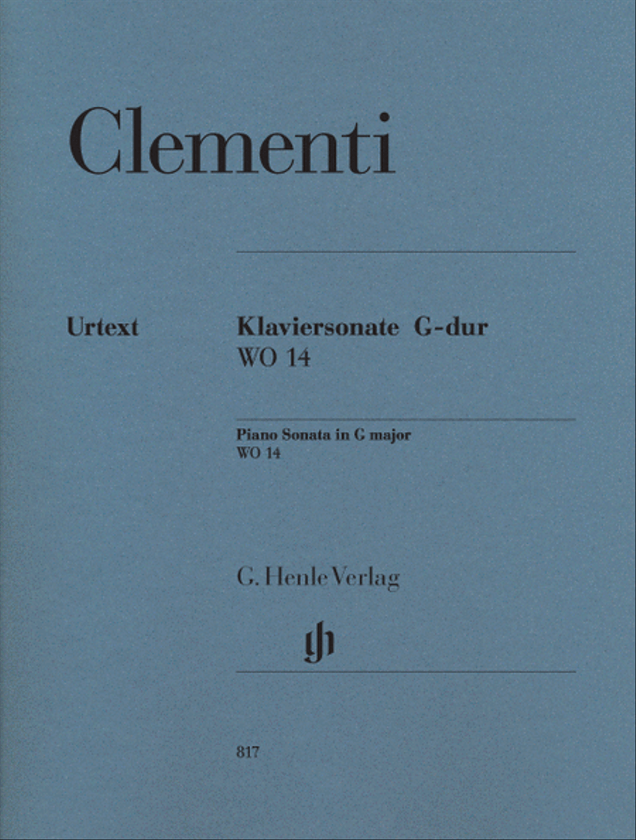 Piano Sonata in G Major WO 14 Piano Solo scores gallery preview page 1