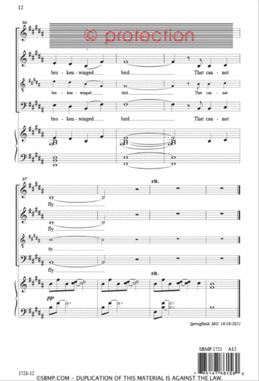 Hold Fast to Dreams - SAB 3-Part scores gallery preview page 11