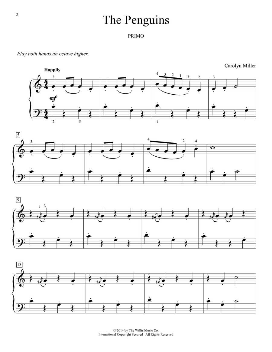 The Penguins Piano Method scores gallery preview page 2