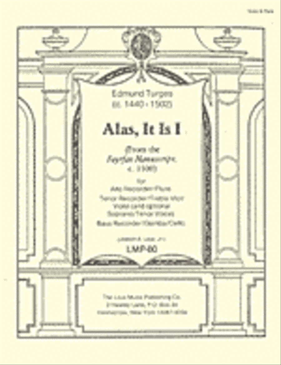 Alas, It is I Flute scores gallery preview page 1