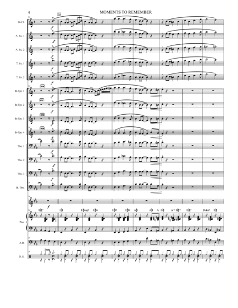 Moments To Remember Jazz Ensemble scores gallery preview page 5
