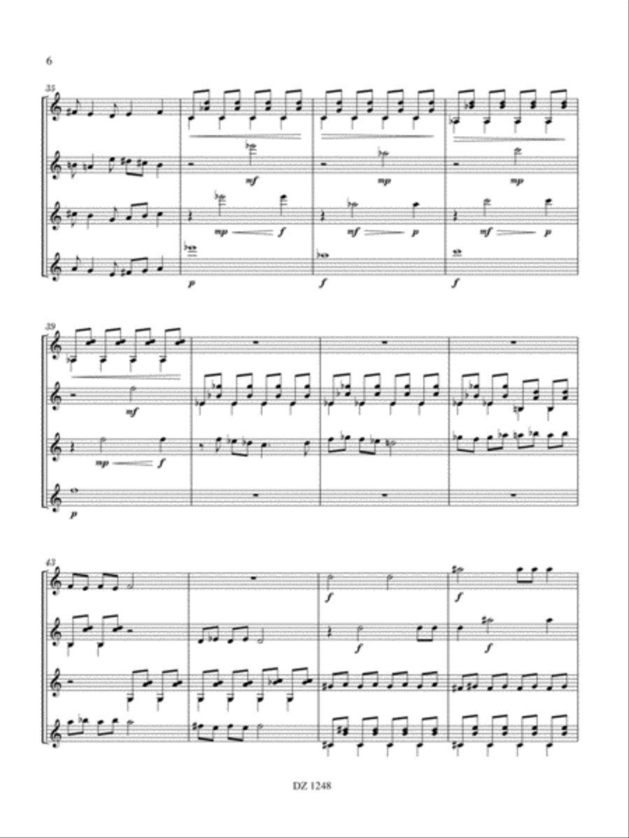 Pourquoi... Guitar Ensemble scores gallery preview page 6