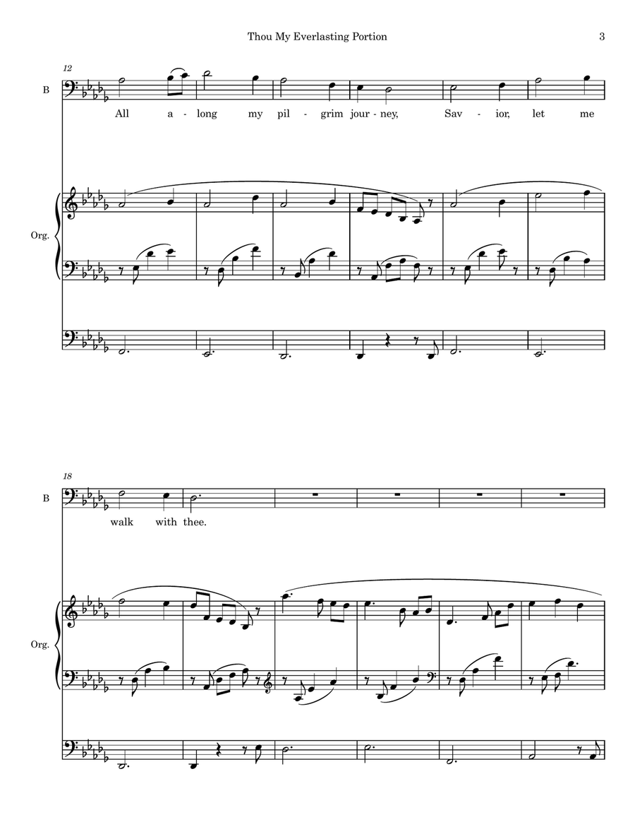 Thou My Everlasting Portion 3-Part scores gallery preview page 3