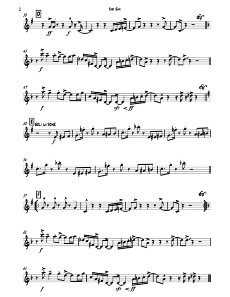 Chameleon Jazz Ensemble scores gallery preview page 6