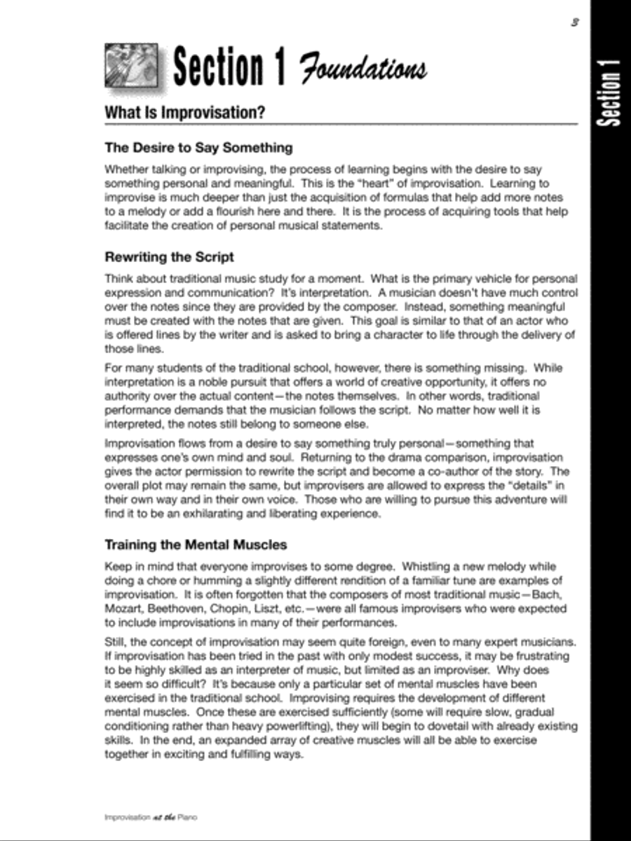 Improvisation at the Piano Piano Method scores gallery preview page 5