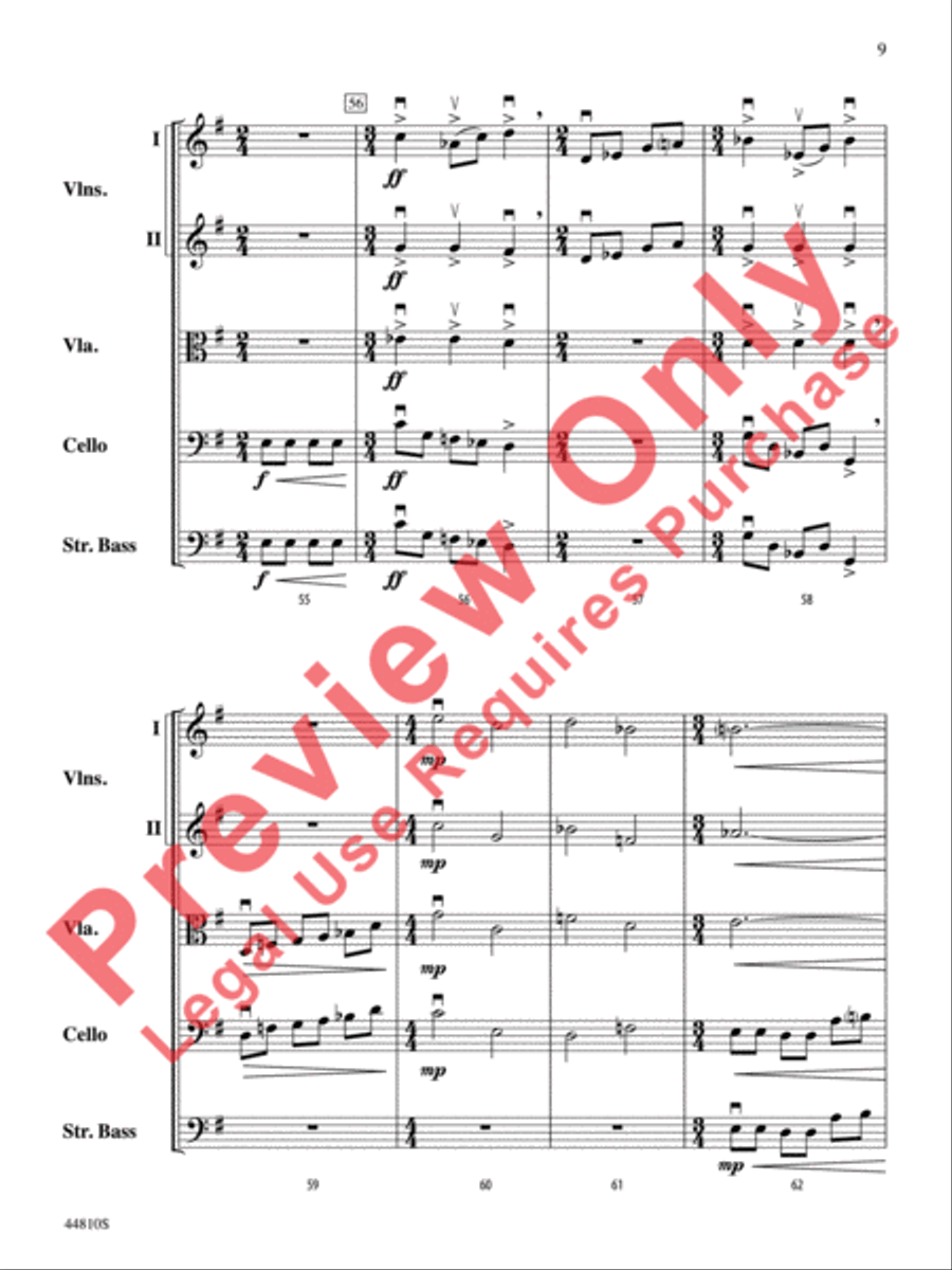 Hidden Dimensions String Orchestra scores gallery preview page 33