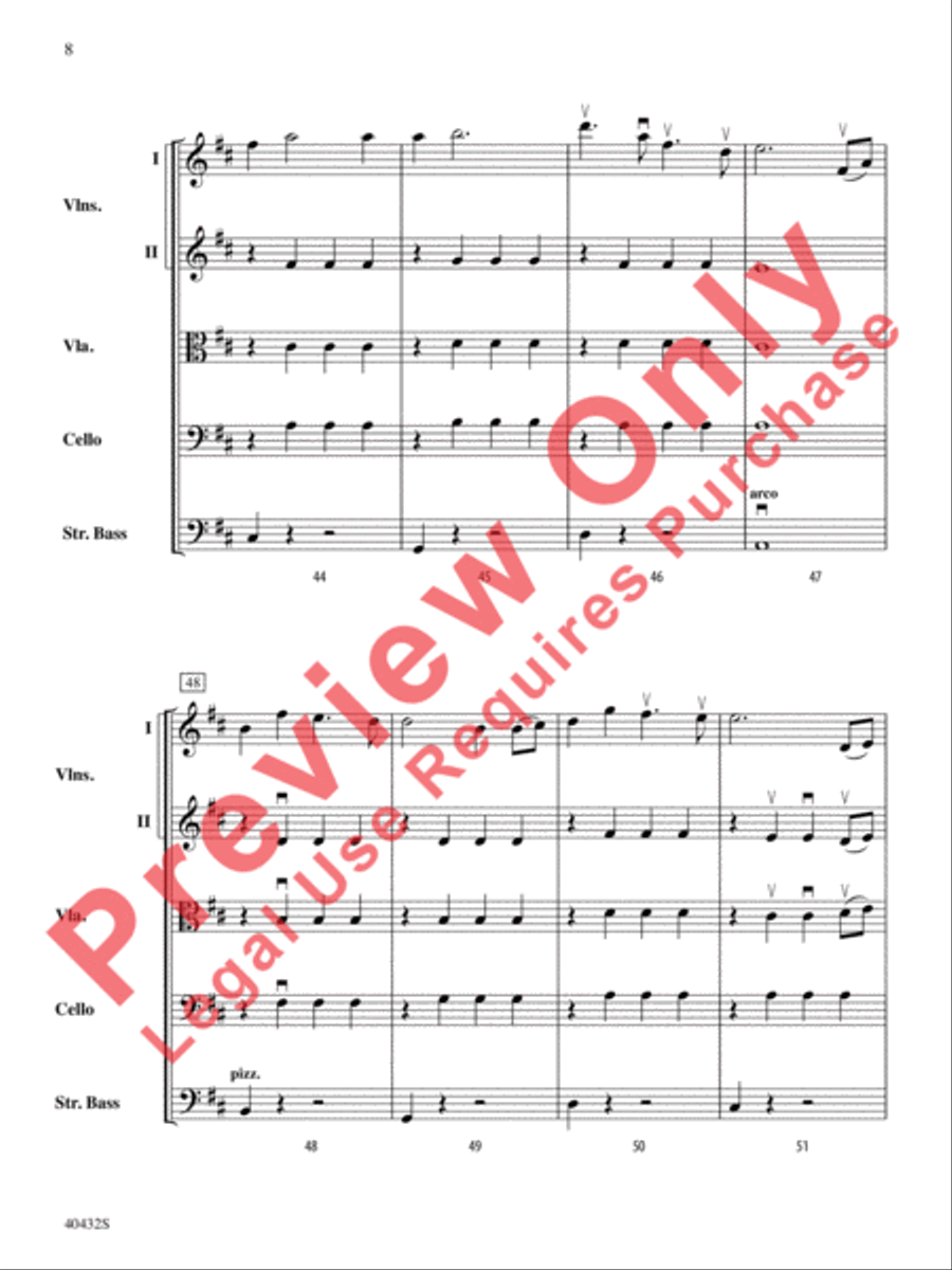 A Very Respectable Hobbit (from The Hobbit: An Unexpected Journey) String Orchestra scores gallery preview page 21