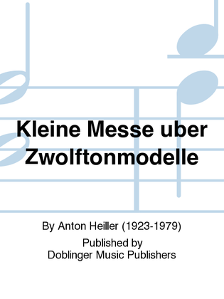 Book cover for Kleine Messe uber Zwolftonmodelle
