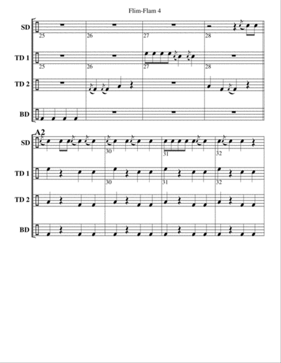 Flim-Flam Percussion Ensemble scores gallery preview page 5