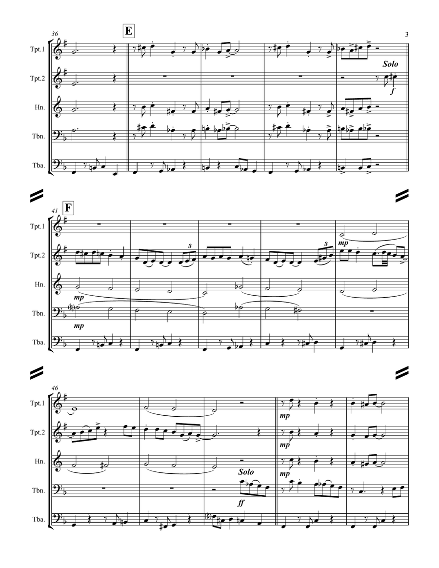 Let It Snow! Let It Snow! Let It Snow! Brass Ensemble scores gallery preview page 4