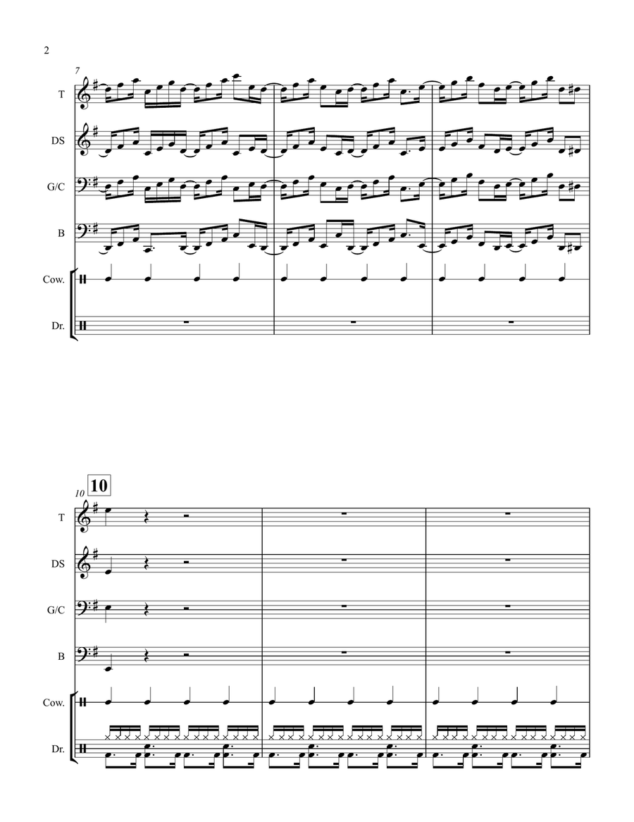 Conga Percussion Ensemble scores gallery preview page 2