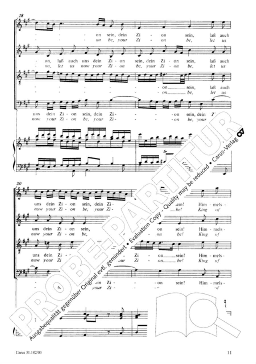 Himmelskonig, sei willkommen (King of heaven, be most welcome) ATB scores gallery preview page 11