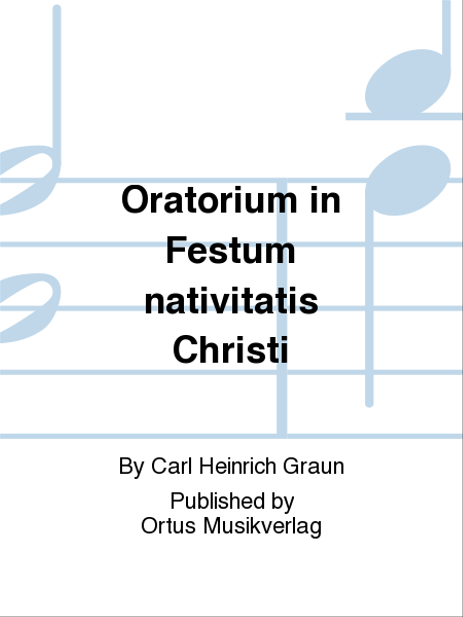 Oratorium in Festum nativitatis Christi 4-Part scores gallery preview page 1