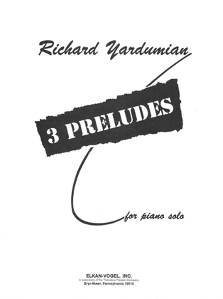 Book cover for 3 Preludes