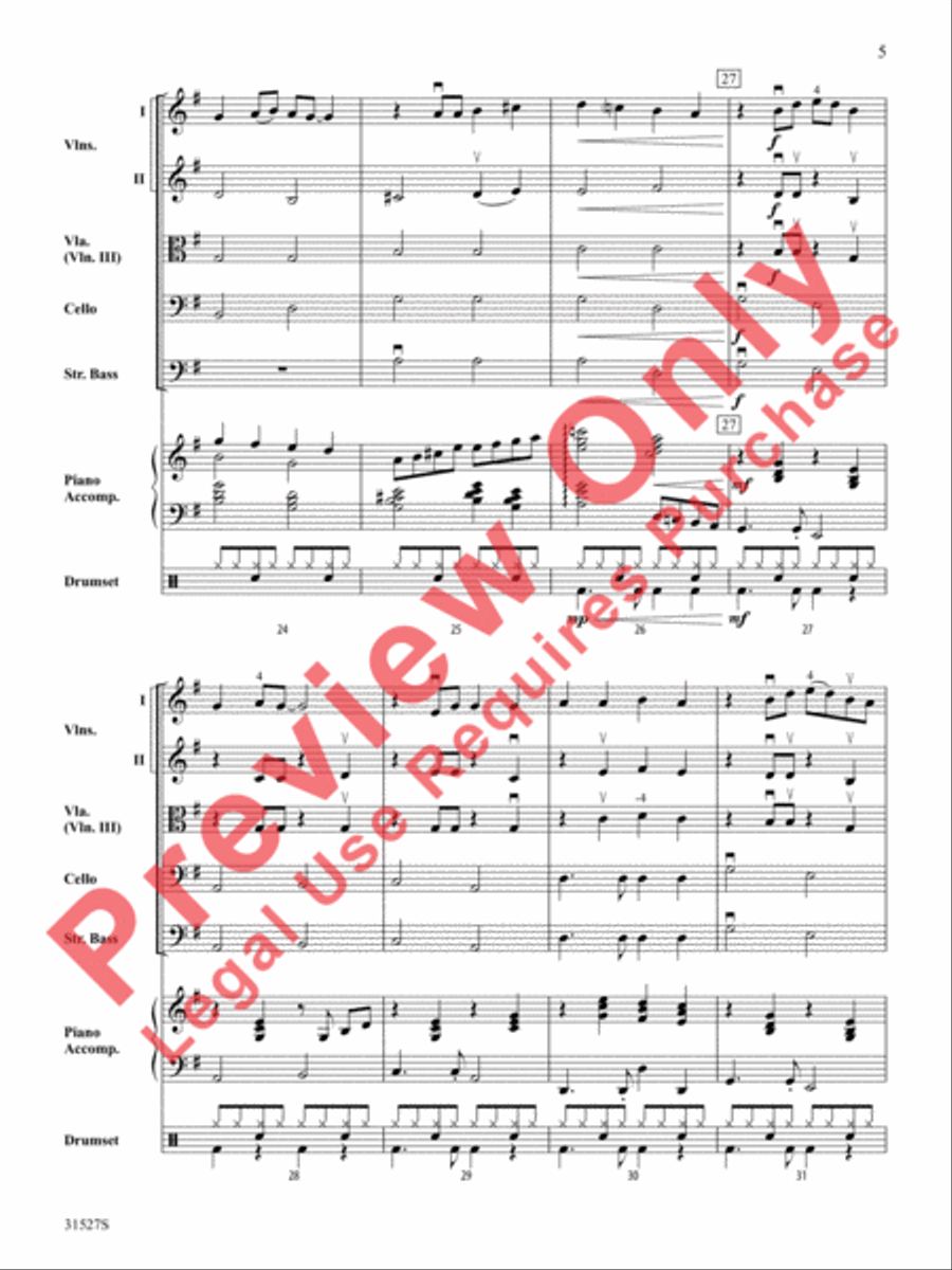 (What a) Wonderful World String Orchestra scores gallery preview page 6