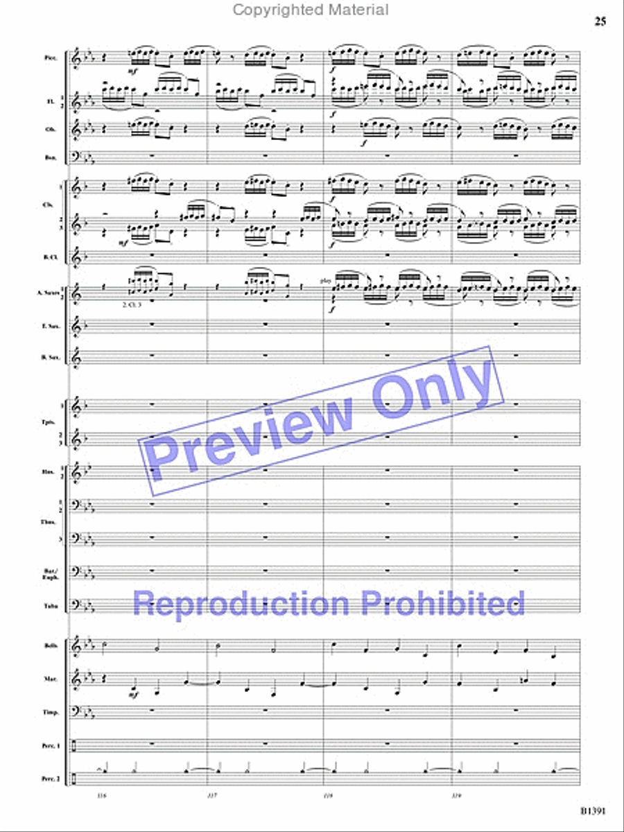 Sunburst Concert Band scores gallery preview page 58