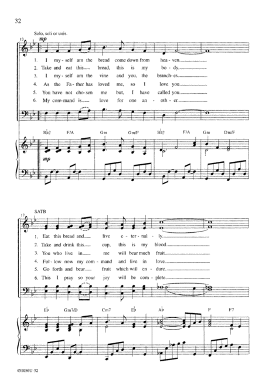 At the Lord's Table 4-Part scores gallery preview page 34