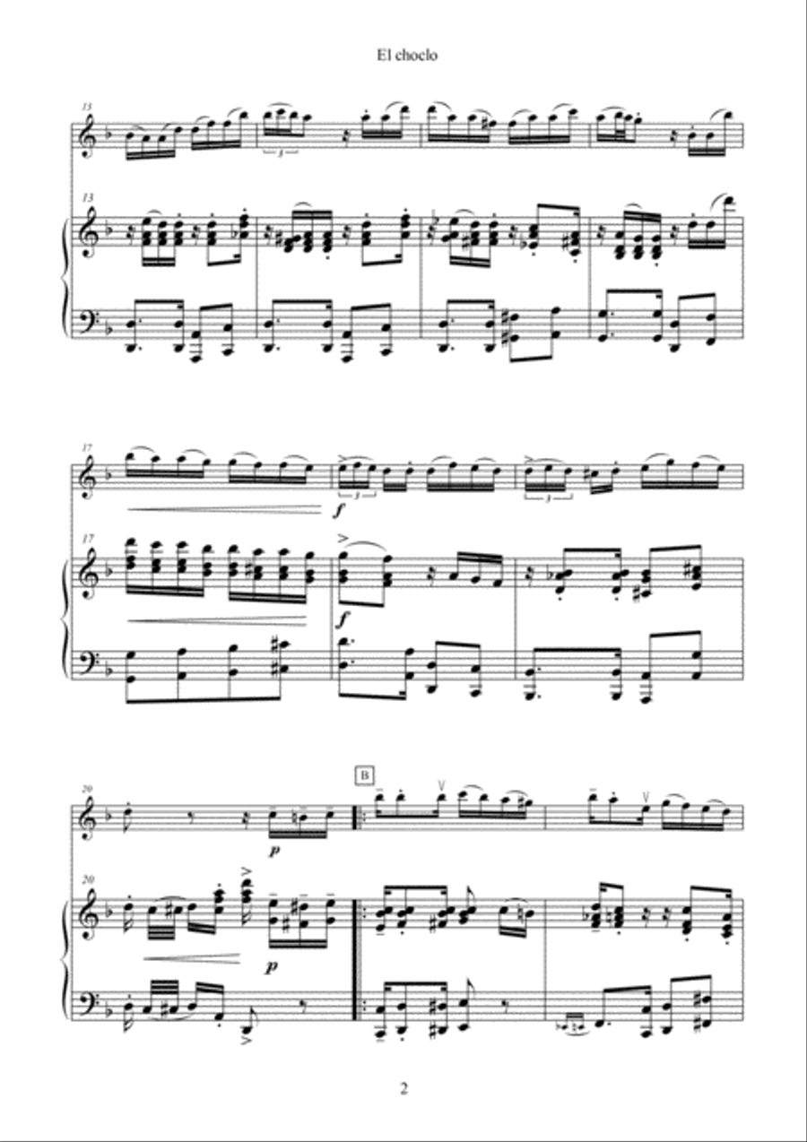 El choclo Violin Solo scores gallery preview page 6