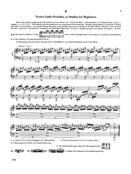 Various Short Preludes and Fugues