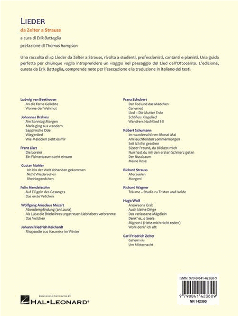Lieder Da Zelter a Strauss Medium Voice scores gallery preview page 4