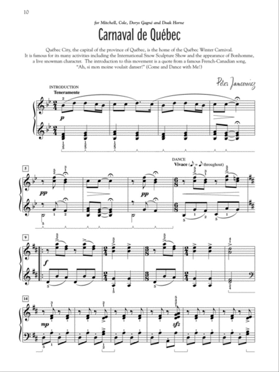 Sketches of Canada Piano Solo scores gallery preview page 5