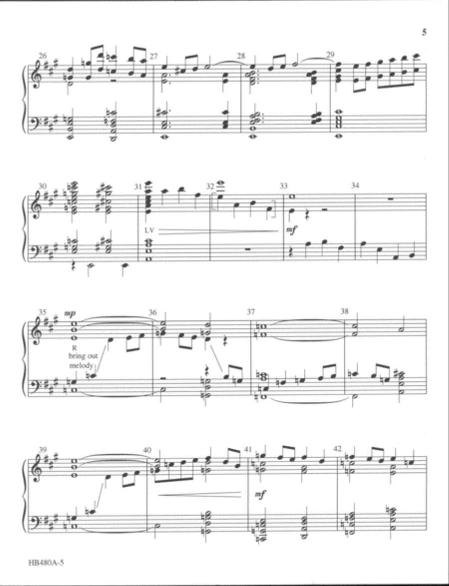 Fanfare of Praise - handbell part - 4-5 octaves 5-Octaves scores gallery preview page 5