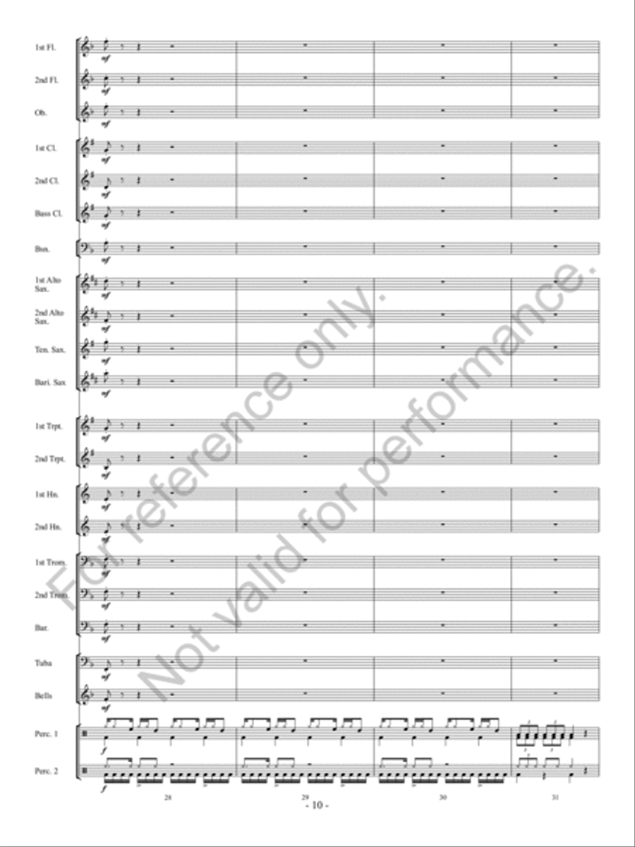 Partay! Concert Band scores gallery preview page 11