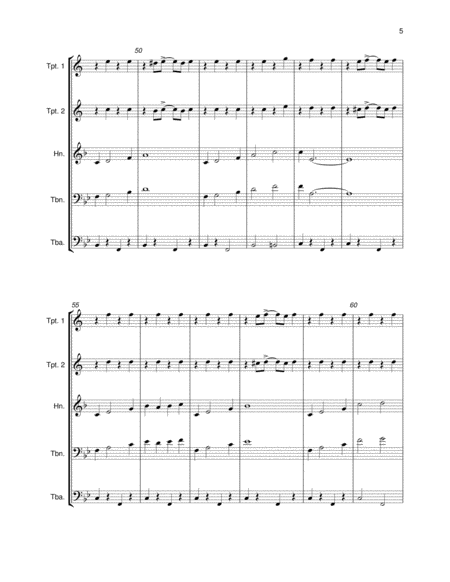 Bill Bailey, Won't You Please Come Home (Brass Quintet) by Hughie Cannon Brass Quintet - Digital Sheet Music