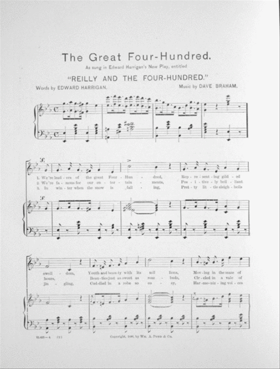 The Great Four Hundred. Song Voice scores gallery preview page 2
