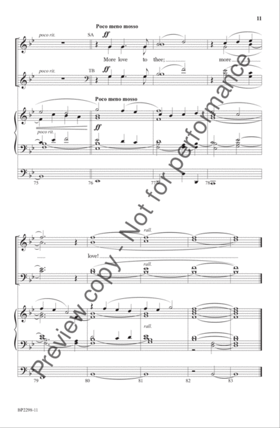 More Love To Thee - Helvey 4-Part scores gallery preview page 12