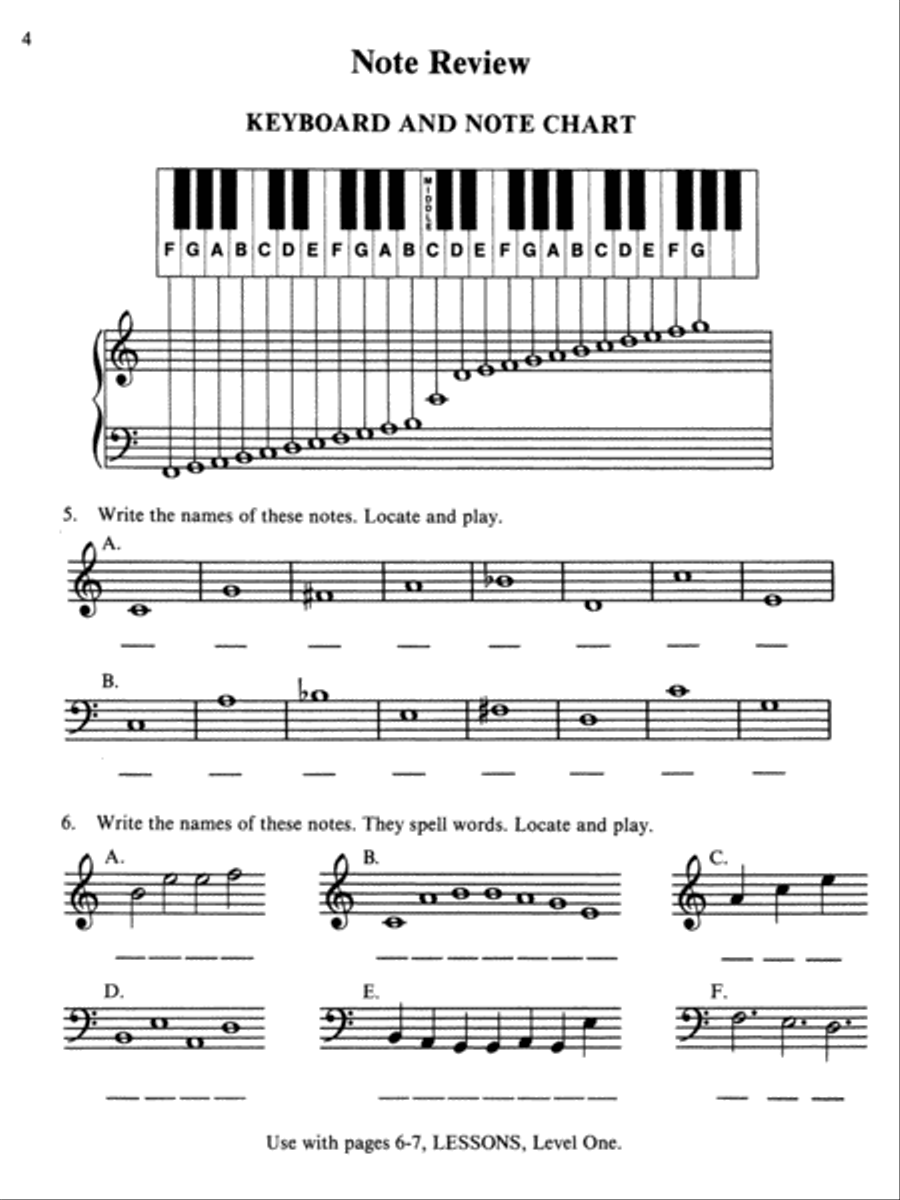 David Carr Glover Method for Piano Theory Piano Method scores gallery preview page 3
