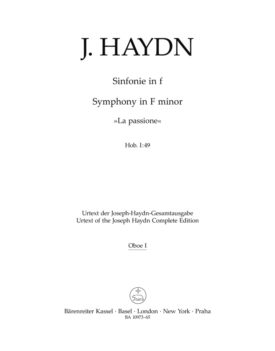 Symphony F minor Hob. I:49 