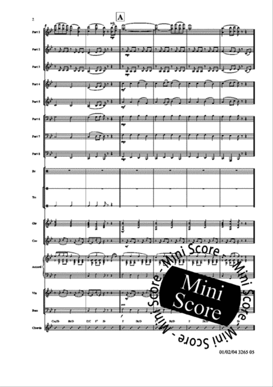 Traditional Portugese Folk Tunes Concert Band scores gallery preview page 8