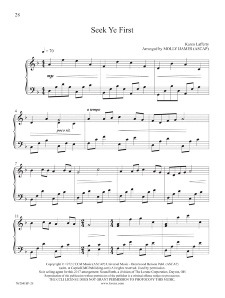 Modern Praise Piano Solo scores gallery preview page 9