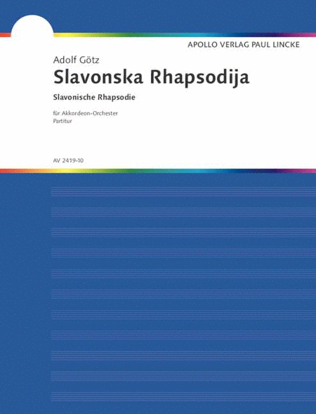 SLAVONSKA RHAPSODIJA Accordion Orchestra - Sheet Music