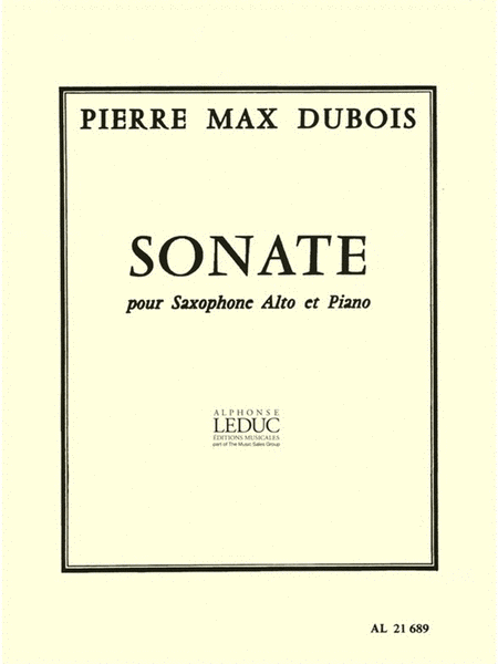 Sonate (saxophone-alto & Piano)