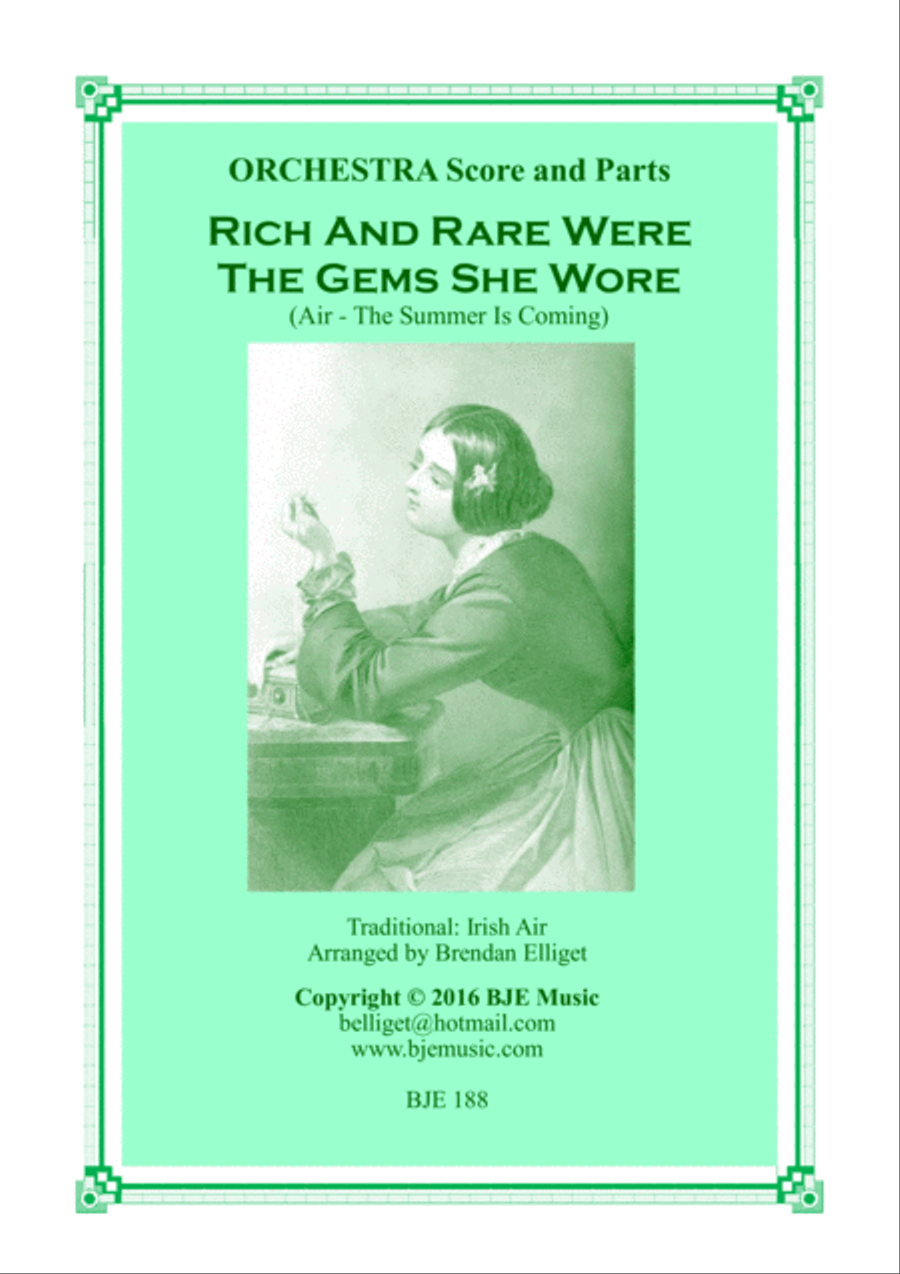 Rich and Rare Were The Gems She Wore - Vocal with Orchestra PDF Full Orchestra scores gallery preview page 1