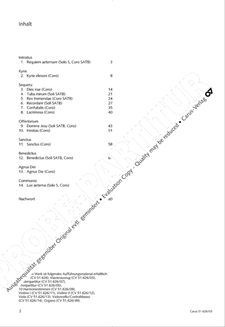 Requiem 4-Part scores gallery preview page 3