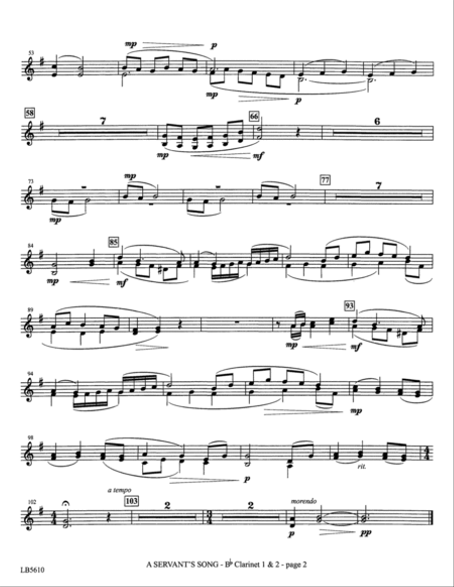 Colors of Grace - Lessons for Lent (New Edition) (Orchestra Accompaniment) - Bb Clarinet 1 & 2 Choir scores gallery preview page 5