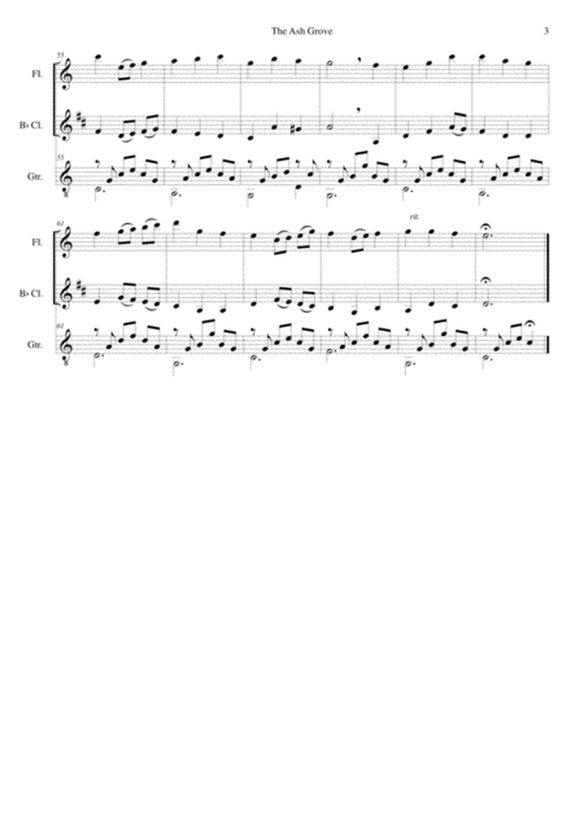 The Ash Grove (Llwyn Onn) for flute, clarinet and guitar image number null