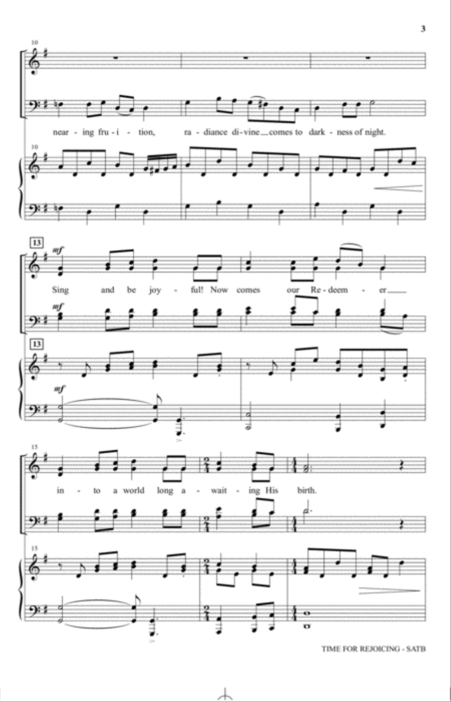 Time For Rejoicing 4-Part scores gallery preview page 2