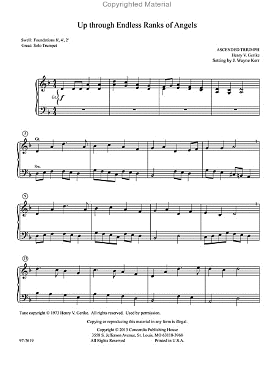 All the Saints Adore Thee: Easy Hymn Preludes for Manuals Organ scores gallery preview page 2