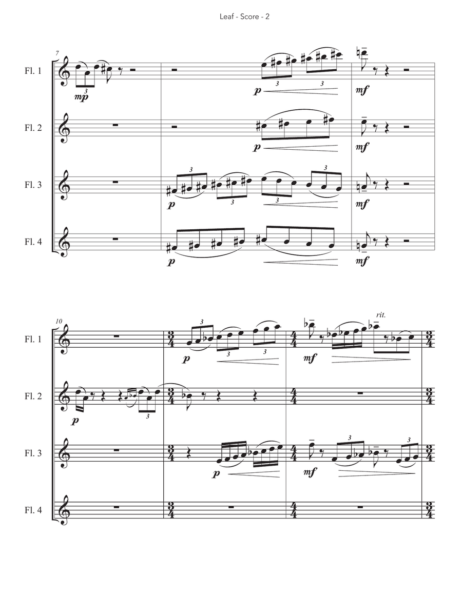 Leaf Woodwind Ensemble scores gallery preview page 4