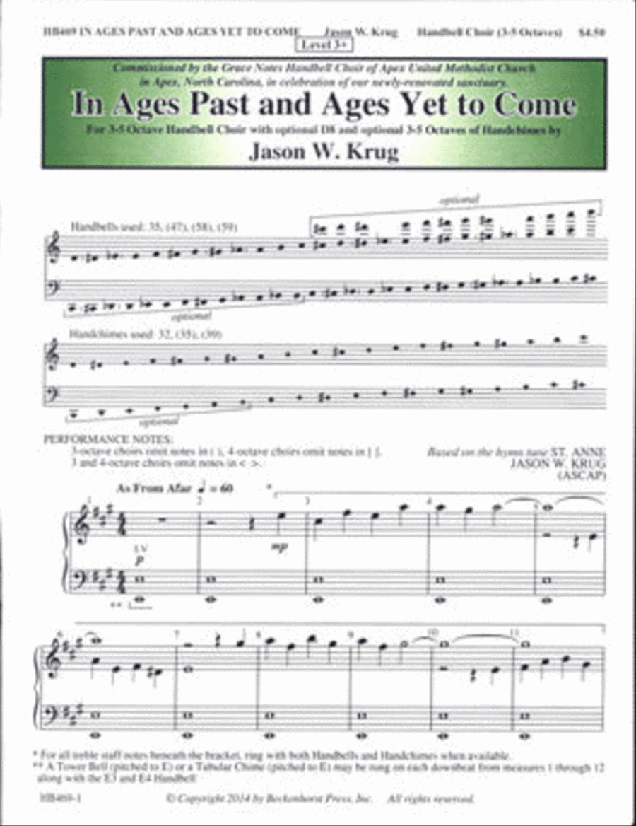 In Ages Past and Ages Yet to Come 5-Octaves scores gallery preview page 1