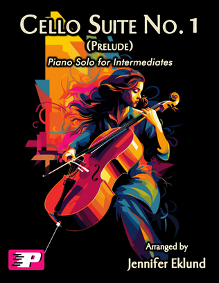 Book cover for Cello Suite No. 1: Prelude (Intermediate Piano Solo)