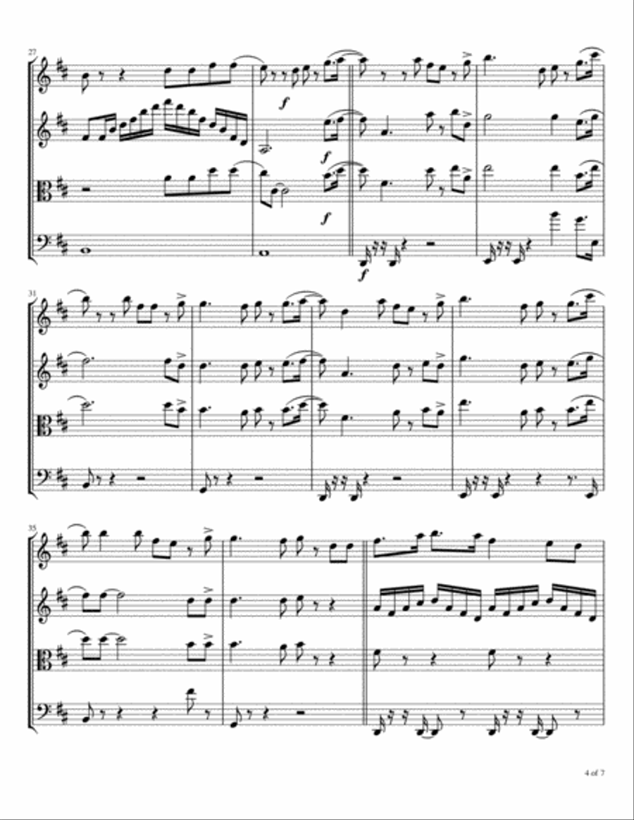 Look Up Child String Quartet scores gallery preview page 5