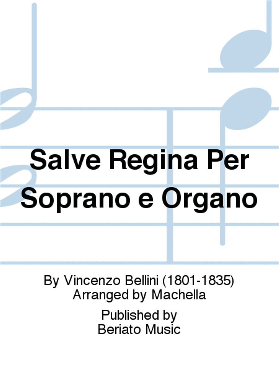 Salve Regina Per Soprano e Organo Soprano Voice scores gallery preview page 1